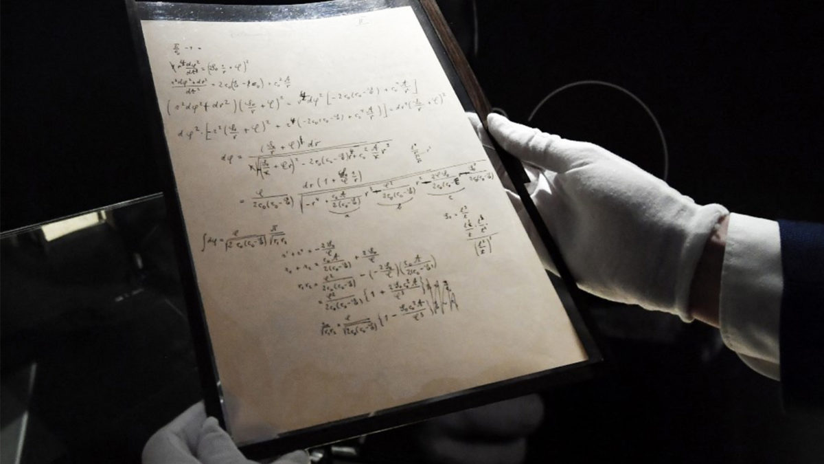 Rukom pisane bilješke Alberta Einsteina prodate za 13,7 miliona dolara