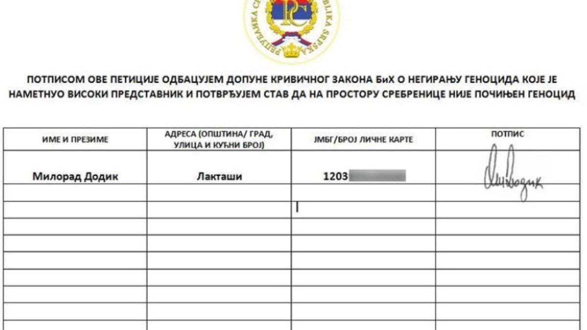 Kovačević tvrdi da je nekoliko desetina hiljada već potpisalo peticiju protiv Inzkove odluke